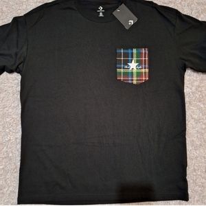 Converse Pocket Tee Men's Size Small Black